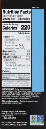 image:imageKIND Breakfast Bars Peanut Butter Healthy Snacks Gluten Free 5g Protein 6 CountPeanut Butter