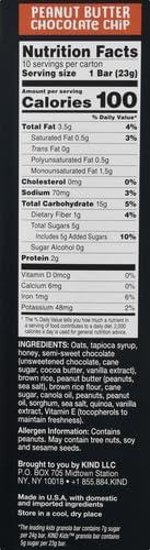 image:imageKIND Chewy Granola Bars Variety Pack Gluten Free Low Calorie Healthy Snacks Chocolate Chip Peanut Butter Chocolate Chip 20 CountChocolate Chip Peanut Butter Chocolate Chip