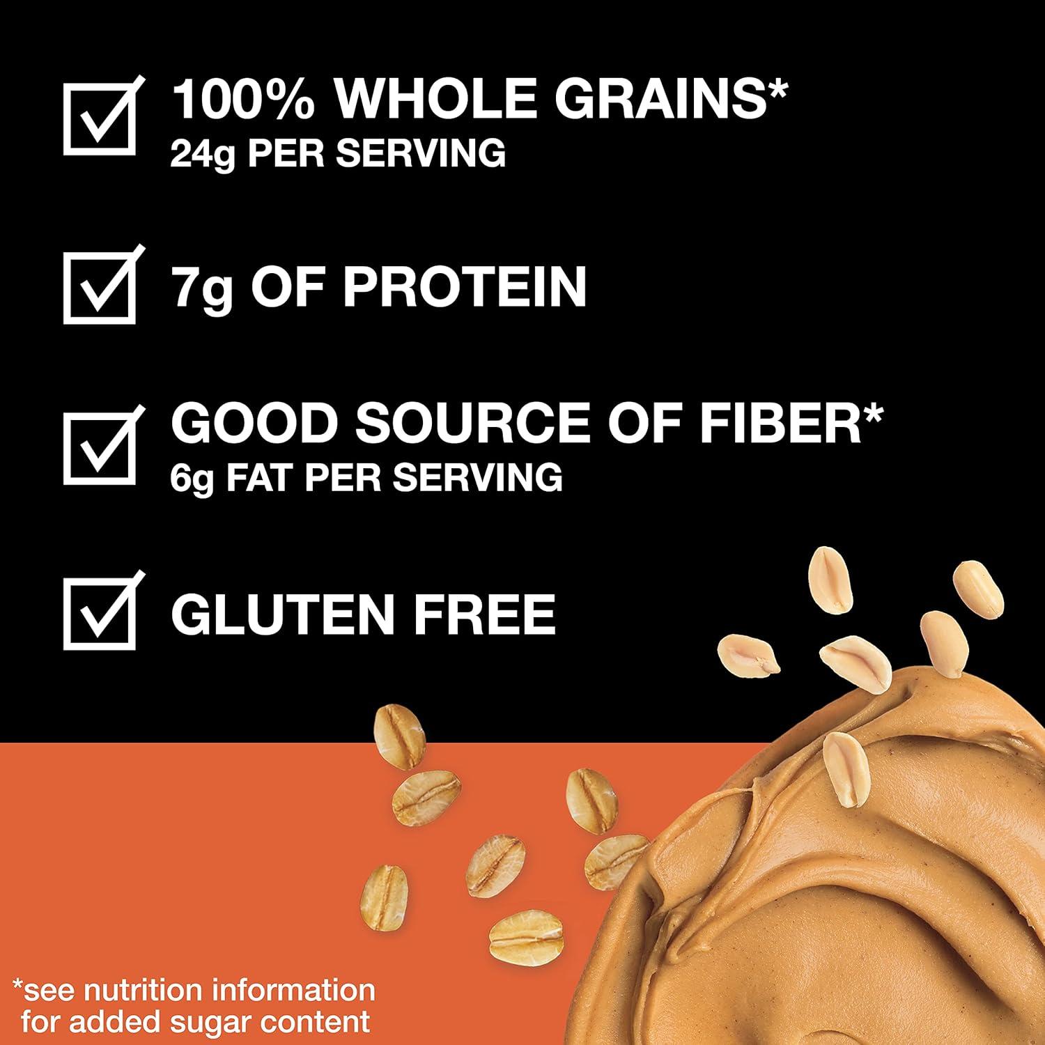 image:imageKIND Grab and Go Granola Peanut Butter Healthy Snacks Gluten Free Whole Grains and Oats 7g Protein 20 Count