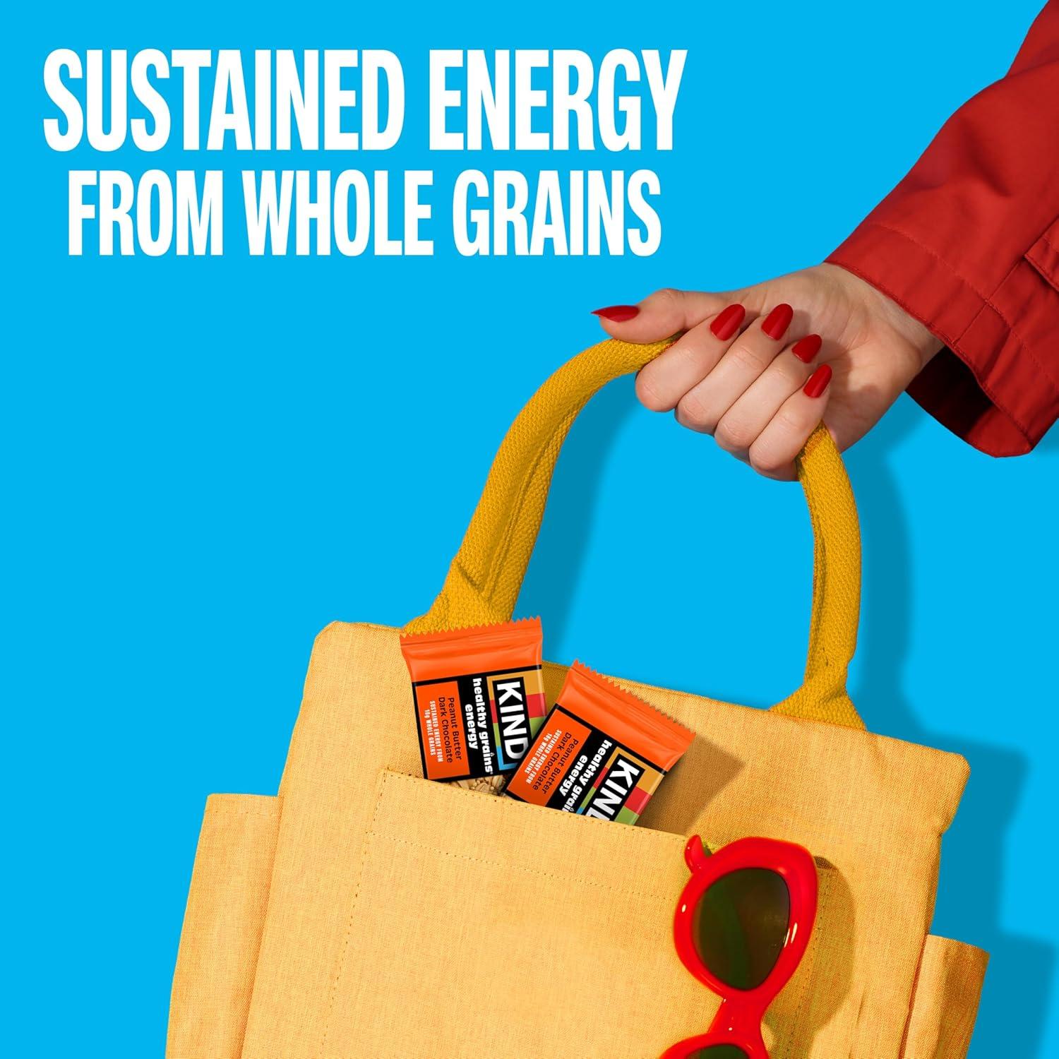 image:imageKIND Healthy Grains Energy Bars Peanut Butter Dark Chocolate Gluten Free Healthy Snacks 18g Whole Grains 40 CountPeanut Butter Dark Chocolate