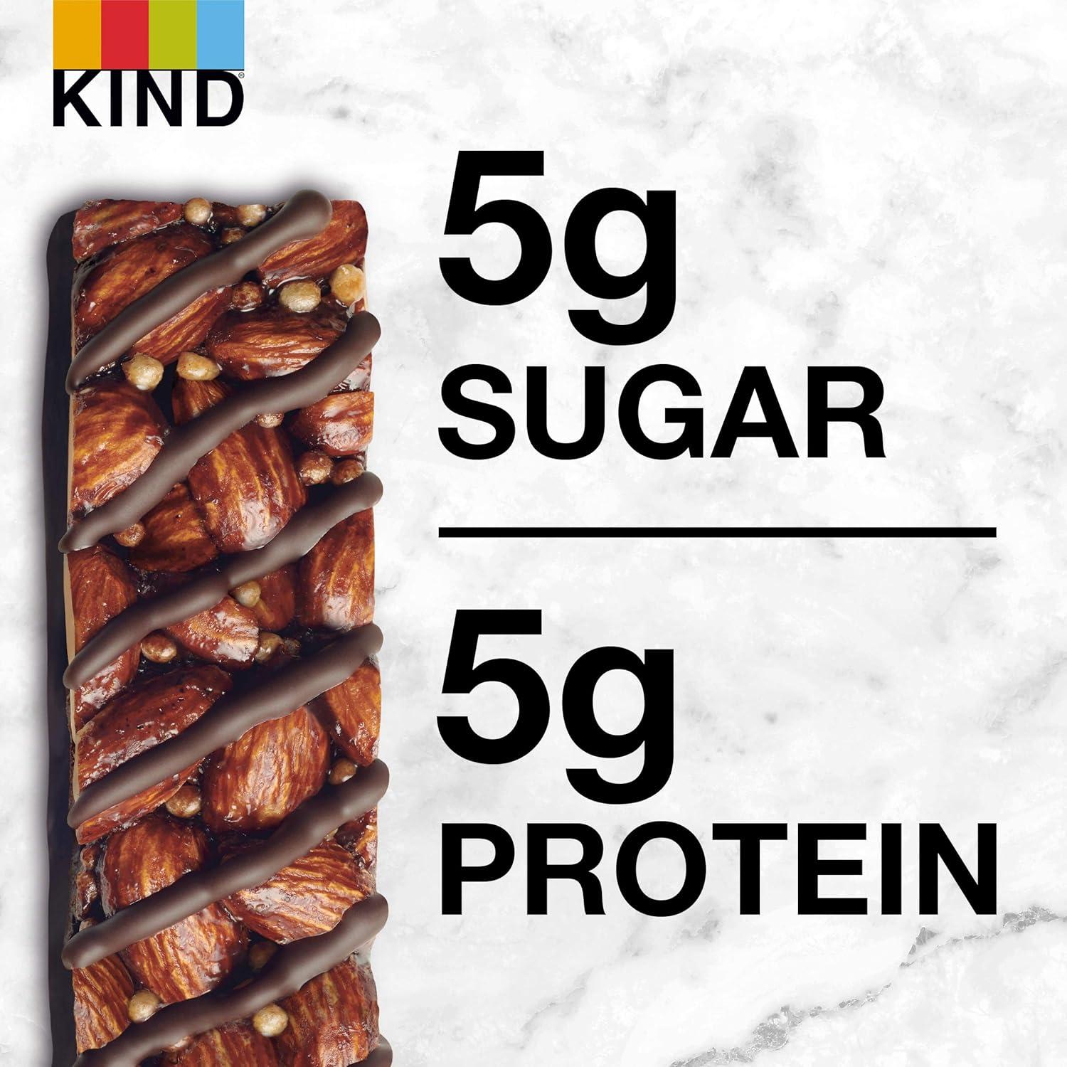 image:imageKIND Healthy Snacks Bars Dark Chocolate Almond Coconut Gluten Free High Fiber Snacks 3g Protein 12 CountDark Chocolate Mocha Almond