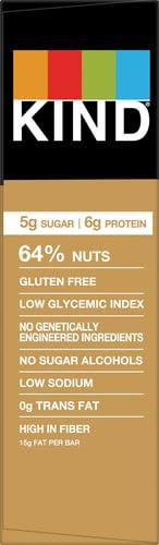 image:imageKIND Healthy Snacks Bars Peanut Butter Dark Chocolate Gluten Free Low Sodium Snacks 7g Protein 6 CountCaramel Almond Sea Salt