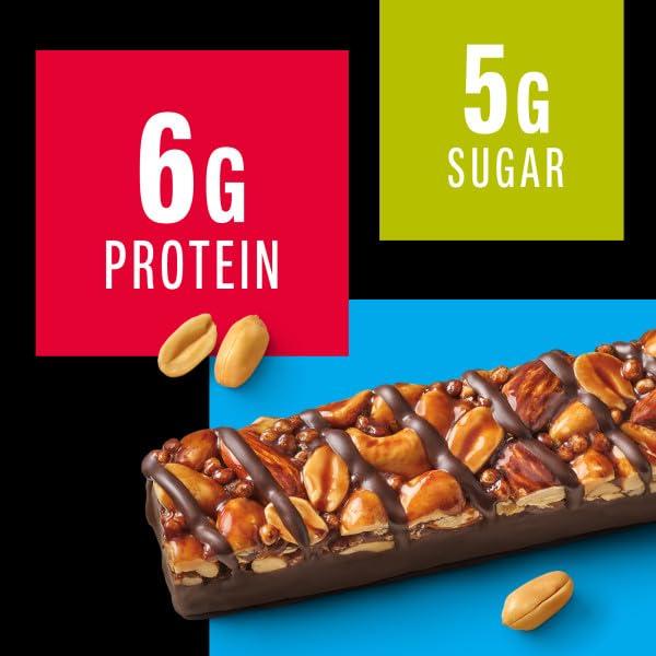 image:imageKIND Healthy Snacks Bars Salted Caramel Dark Chocolate Nut Gluten Free Low Sugar High Fiber Snacks 6g Protein 6 Count