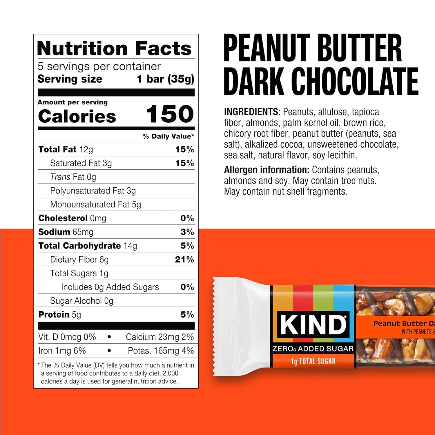 image:imageKind Zero Added Sugar Healthy Snacks Bars Variety Pack Gluten Free High Fiber Keto Snacks Dark Chocolate Nuts amp Sea Salt Caramel Almond Peanut Butter Dark Chocolate 5g Protein 15 Count