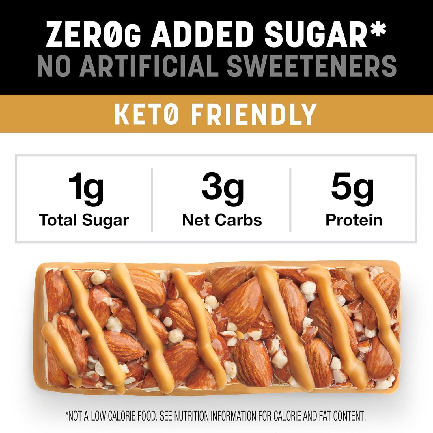image:imageKind Zero Added Sugar Healthy Snacks Bars Variety Pack Gluten Free High Fiber Keto Snacks Dark Chocolate Nuts amp Sea Salt Caramel Almond Peanut Butter Dark Chocolate 5g Protein 15 Count