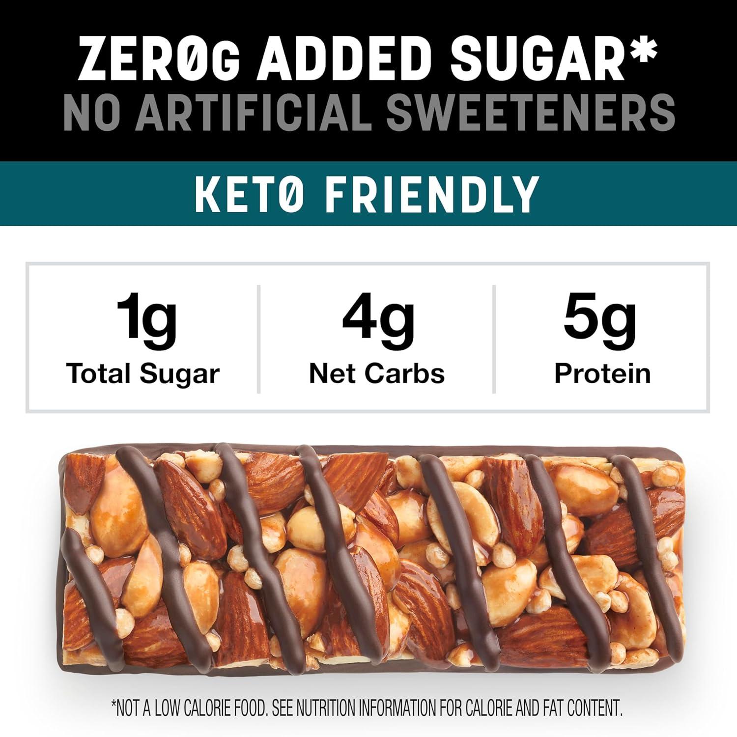 image:imageKind Zero Added Sugar Healthy Snacks Bars Variety Pack Gluten Free High Fiber Keto Snacks Dark Chocolate Nuts amp Sea Salt Caramel Almond Peanut Butter Dark Chocolate 5g Protein 15 Count