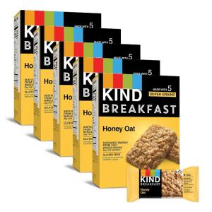 image:imageKIND Breakfast Bars Honey Oat Healthy Snacks Gluten Free 100 Whole Grains 3g Protein 30 CountHoney Oat