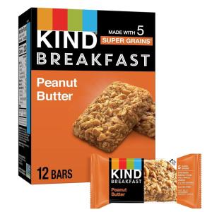 image:imageKIND Breakfast Bars Peanut Butter Healthy Snacks Gluten Free 5g Protein 6 CountPeanut Butter