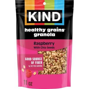 image:imageKIND Healthy Grains Clusters Raspberry with Chia Seeds Granola Gluten Free 11 Ounce Bags 1 CountRaspberry with Chia Seeds Granola