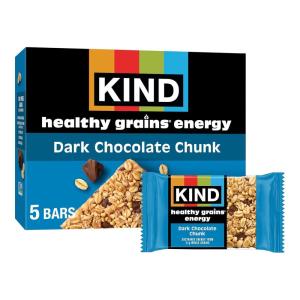 image:imageKIND Healthy Grains Energy Bars Mixed Berry Gluten Free Healthy Snacks 19g Whole Grains 5 CountDark Chocolate Chunk