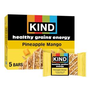 image:imageKIND Healthy Grains Energy Bars Mixed Berry Gluten Free Healthy Snacks 19g Whole Grains 5 CountPineapple Mango