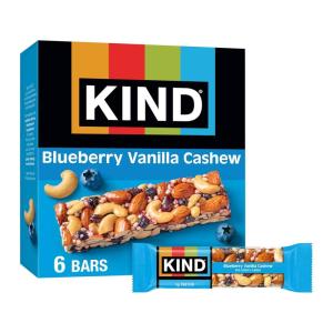 image:imageKIND Healthy Snacks Bars Blueberry Vanilla amp Cashew Gluten Free Low Sodium Snacks 5g Protein 6 CountBlueberry Vanilla Cashew