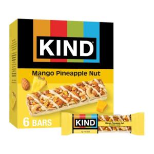 image:imageKIND Healthy Snacks Bars Blueberry Vanilla amp Cashew Gluten Free Low Sodium Snacks 5g Protein 6 CountMango Pineapple Nut