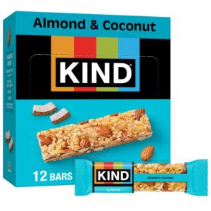 image:imageKIND Healthy Snacks Bars Cranberry Almond Gluten Free High Fiber Snacks 5g Protein 12 CountAlmond  Coconut