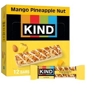 image:imageKIND Healthy Snacks Bars Cranberry Almond Gluten Free High Fiber Snacks 5g Protein 12 CountMango Pineapple Nut