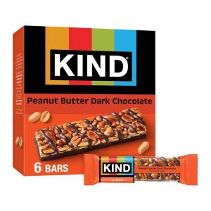 image:imageKIND Healthy Snacks Bars Peanut Butter Dark Chocolate Gluten Free Low Sodium Snacks 7g Protein 6 CountPeanut Butter Dark Chocolate