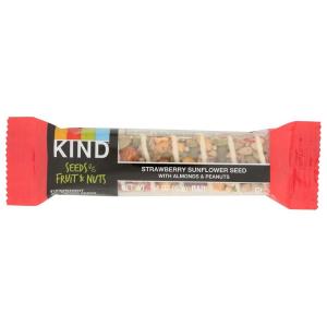 image:imageKIND Seeds Fruit amp Nuts Snack Bar Orange Cranberry  5g Protein High Fiber Gluten Free Bars 14 OZ 6 CountStrawberry Sunflower Seed