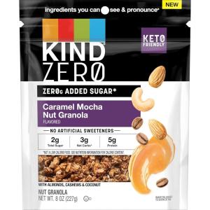 image:imageKIND Zero Added Sugar Granola Apple Cinnamon Nut Gluten Free Low Sugar Keto Snacks 5g Protein 8oz 1 CountCaramel Mocha Nut