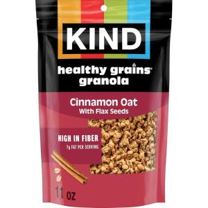 image:imageKind Healthy Grains Granola Cinnamon Oat Clusters with Flax Seeds Gluten Free Healthy Snack Mix 6g Protein 11oz 1 CountCinnamon Oat with Flax Seeds