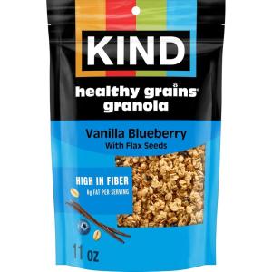 image:imageKind Healthy Grains Granola Cinnamon Oat Clusters with Flax Seeds Gluten Free Healthy Snack Mix 6g Protein 11oz 1 CountVanilla Blueberry with Flax Seeds