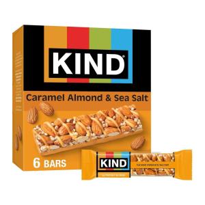 image:imageKIND Nut Bars Cranberry Almond 14 Ounce 60 Count Gluten Free Low Glycemic Index 5g ProteinCaramel Almond  Sea Salt